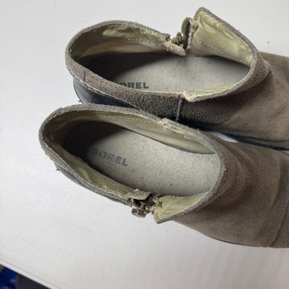 SOREL Leather Major Low Ankle Fossil Brown Boots Size 8 - Picture 11 of 14